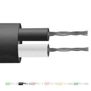 Typ J PVC-isoliertes Flachpaar-Thermoelementkabel / -draht (IEC)