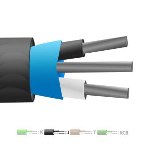 Typ J PVC isolierte Mylar geschirmte ThermoelementKabel / Draht (IEC)
