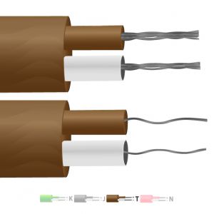 Typ T PFA isoliertes Flachpaar Thermoelementkabel / Draht (IEC)