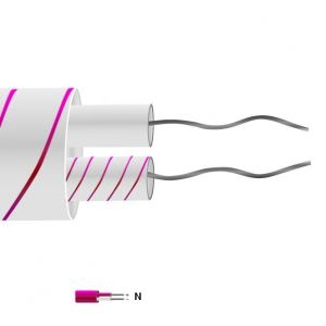 Typ N Glasfaser Isoliertes Flachpaar Thermoelement Kabel / Draht (IEC)