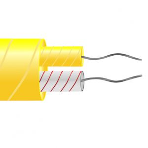  Typ K Glasfaser isoliertes Flachpaarkabel / Draht (ANSI)