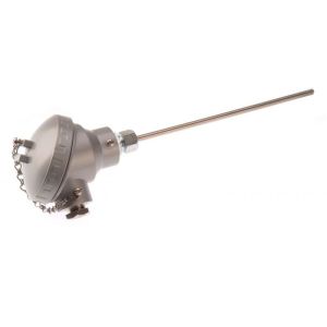Mineralisoliertes Thermoelement im Industriestil mit KNE-Anschlusskopf - Typ J - 6,0 mm Durchmesser - 200 mm Lnge