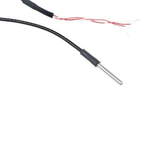 Allzweck-Pt100-Sonde mit PFA-Leitung - Typ PRT - 3,0 mm Sondendurchmesser - 25 mm Sondenlnge - 2 m Kabellnge