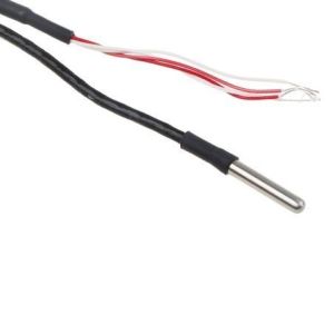 Allzweck-Pt100-Sonde mit PFA-Leitung - Typ PRT - 4,5 mm Sondendurchmesser - 75 mm Sondenlnge - 2 m Kabellnge