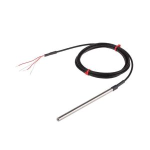 Allzweck-Pt100-Sonde mit PFA-Leitung - Typ PRT - 6,0 mm Sondendurchmesser - 125 mm Sondenlnge - 2 m Kabellnge