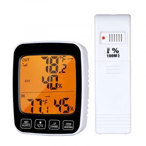 Drahtloses Innen-Auenthermometer Hygrometer mit Farbdisplay