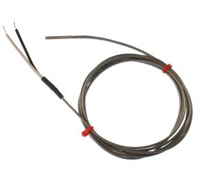 IEC-gefertigtes geerdetes Thermoelement in Edelstahlrohr, Glasfaser-Edelstahl-berflechtungskabel - Typ K,J