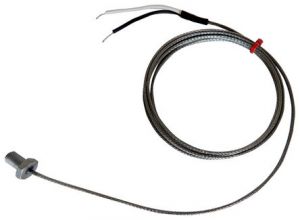 IEC-Bolzen-Thermoelement, Glasfaser-Edelstahl ber geflochtenem Kabel - Typ K, J