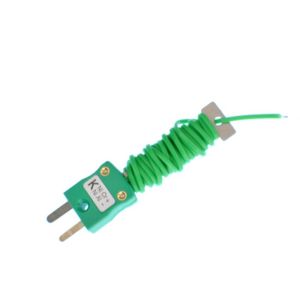 PFA-Kabel Tidy IEC Thermoelement mit freiliegender Sperrschicht und montiertem Ministecker - Typ K - PFA Flat Pair - 1M Lnge