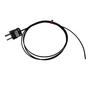 Hermetisch abgedichtetes Draht-Thermoelement IEC Typ J mit Miniatur-Steckeranschluss - 2M