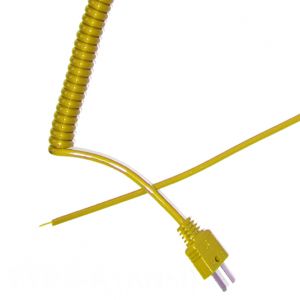 Typ K Einziehbares curly Thermoelement Lead (ANSI)