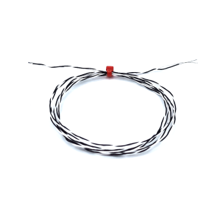 PTFE-isoliertes, doppelt verdrilltes IEC-Thermoelement mit freiliegender Sperrstelle und blanken Schwnzen - Typ J - 5 m Kabellnge