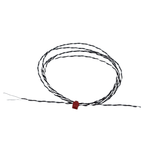 PFA-isoliertes, doppelt verdrilltes IEC-Thermoelement mit freiliegender Sperrschicht und blanken Schwnzen - Typ J - 1/0,2 mm - 1 m Kabellnge
