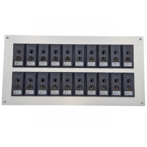 Thermocouple Connector Aluminium Panel with Type J ANSI Standard Sockets