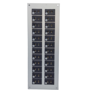 Thermoelement-Steckverbinder Aluminium-Panel mit Typ J IEC-Miniatur-Buchsen