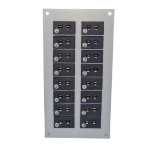 Thermoelement-Steckverbinder Aluminium-Panel mit Typ J ANSI-Miniatur-Buchsen
