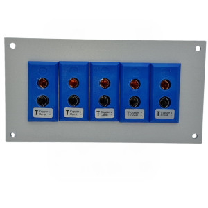 Thermoelement-Steckverbinder Aluminium-Panel mit Typ T ANSI-Standard-Buchsen
