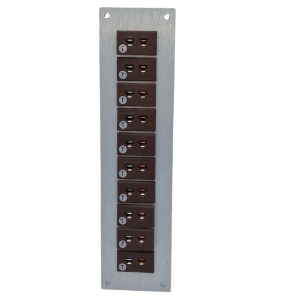 Thermoelement-Steckverbinder Aluminium-Panel mit IEC-Miniatur-Buchsen vom Typ T