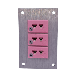 Thermoelement-Steckverbinder Aluminium-Panel mit IEC-Miniatur-Buchsen Typ N