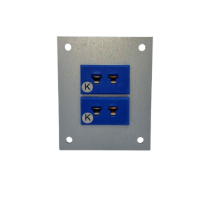 Thermocouple Connector Aluminium Panel with Type K JIS Miniature Sockets