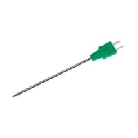 IEC-Thermoelement-Sonde mit Nadelspitze und angespritztem Miniaturstecker - Typ K - 110 mm