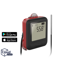 Lascar EL-WiFi-TPX+ WLAN-verbundener hochprziser Temperatur-Datenlogger mit Alarmwarnleuchte und Sounder
