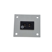 Thermoelement-Steckverbinder Aluminium-Panel mit Typ J IEC-Miniatur-Buchsen - 1-polig