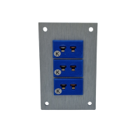 Thermoelement-Verbinder Aluminium-Panel mit Typ K JIS Miniatur-Steckdosen  3-Wege-Anschlsse