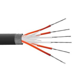 6-Kern-PFA-Isolier, verzinnbeschichteter Kupferschirm, PRT-Sensorkabel / -kabel