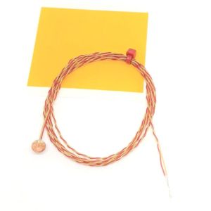 ANSI Feindraht-Scheiben-Thermoelement, PFA mit Miniaturstecker - Typ K mit Bare-Tails-Anschluss - 5M