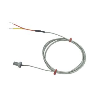 ANSI Bolt Thermoelement, Glasfaser Edelstahl ber geflochtenem Kabel - Typ K - M8 Gewinde - 25mm Schraube