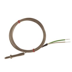 IEC-Dsen-Thermoelement, glasfaserisoliertes Kabel mit Edelstahl-bergeflecht - Typ K - Bare Tails Anschluss - 1M