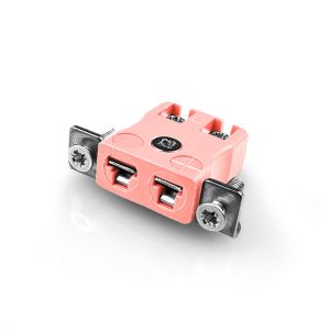 Miniatur-Schnelldraht Thermoelement-Steckverbinder-Panelhalterung mit Edelstahlhalterung IM-N-SSPFQ Typ N IEC