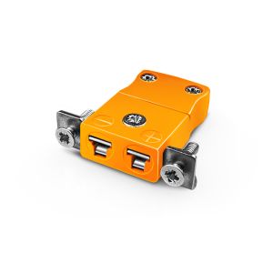 Miniature Panel Mount Thermocouple Connector with Stainless Steel Bracket IM-R/S-SSPF Type R/S IEC