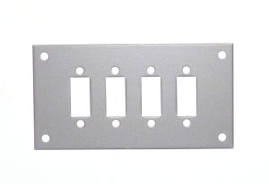 Paneele fr Standard-Blendensteckdosen aus Edelstahl (SSPF)