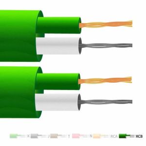 Typ VX (KCB) PVC Isoliertes Flachpaar-Thermoelementkabel/-Draht (IEC) fr den Einsatz mit Typ-K-Thermoelementen  13/0,2 mm
