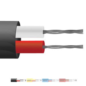 Typ J PVC-isoliertes Flachpaar-Thermoelementkabel / -draht (ANSI)