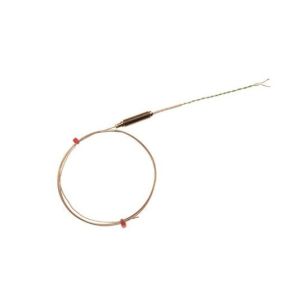 IEC Mineralisoliertes Thermoelement mit Gewindetopf und 100 mm PFA-isolierter doppelt verdrillter IEC-Leitung - Typ K - 4,5 mm x 500 mm