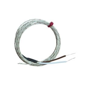 Glasfaserisoliertes Flachpaar-IEC-Freischaltungs-Thermoelement Typ T mit nacktem Endschluss 1/0,315 mm x 2 M
