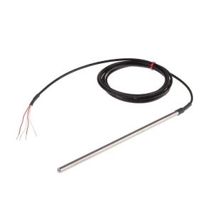 Allzweck-Pt100-Sonde mit PFA-Leitung - Typ PRT - 6,0 mm Sondendurchmesser - 200 mm Sondenlnge - 2 m Kabellnge