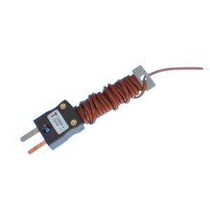 PFA-Kabel Tidy IEC-Thermoelement mit freiliegender Sperrschicht und montiertem Ministecker - Typ T - PFA-Flachpaar - 2M Lnge