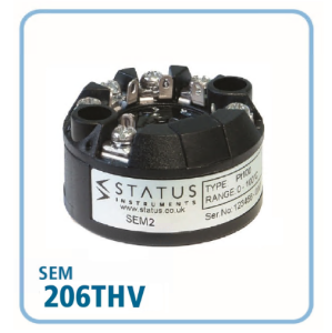 Status SEM206THV Temperaturtransmitter mit Thermistor, Pt1000, Pt500 Eingang und Spannungsausgang
