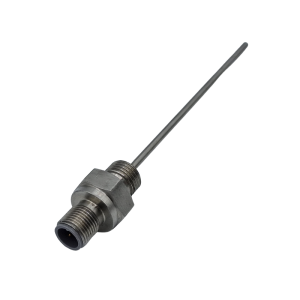 Pt100 RTD-Sensor fr die industrielle Automatisierung mit M12-Anschluss - 1/4" NPT Prozessanschlusstyp - 3 mm Manteldurchmesser - 100 mm Mantellnge