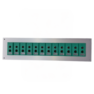 Thermoelement-Anschluss Aluminium-Panel mit Typ-K-IEC-Standard-Sockeln 12-Wege