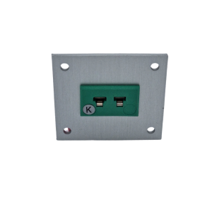 Thermoelement-Steckverbinder Aluminium-Panel mit IEC-Miniatur-Steckdosen Typ K - 1-polig