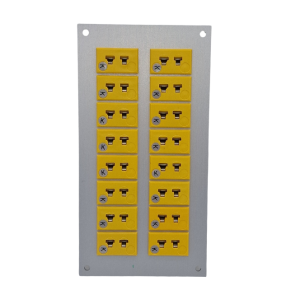 Thermoelement-Steckverbinder Aluminium-Panel mit Typ K ANSI Miniaturfassungen 16-Weg