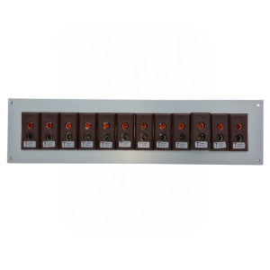 Thermoelement-Steckverbinder Aluminium-Panel mit Typ-T-IEC-Standard-Steckdosen 12-Wege-Steckdosen