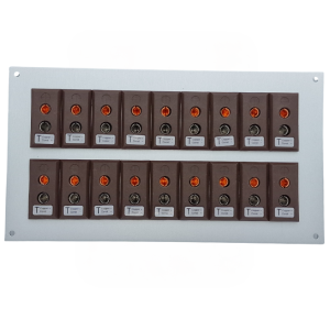 Thermoelement-Steckverbinder Aluminium-Panel mit Typ-T-IEC-Standard-Steckdosen 20-fach