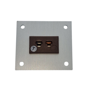 Thermoelement-Steckverbinder Aluminium-Panel mit Typ T IEC-Miniaturbuchsen 1-Weg-Steckdosen