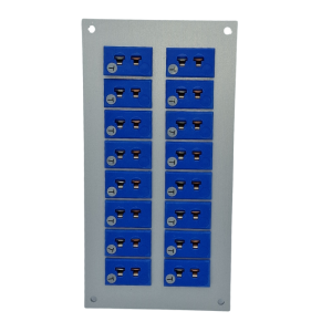 Thermoelement-Anschluss Aluminium-Panel mit Typ T ANSI-Miniaturfassungen 16-fach